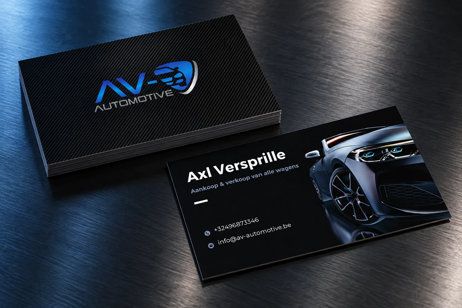 AV Automotive visitekaart