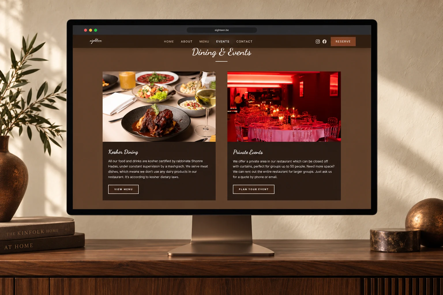 Webdesign voor de horeca