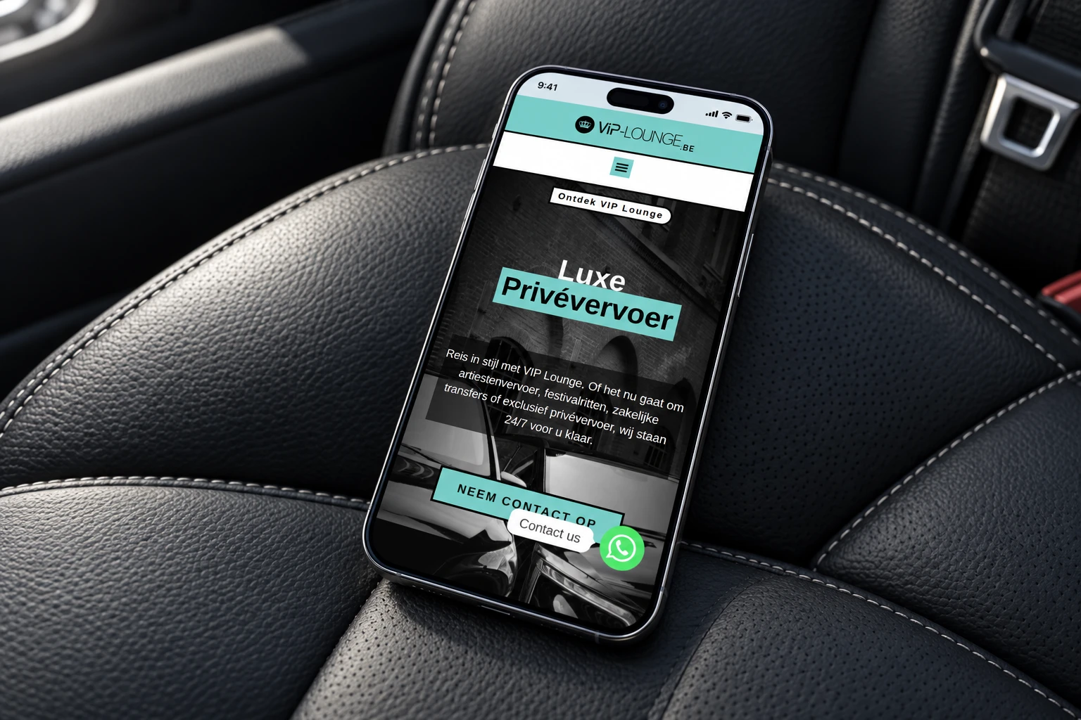 De mobiele website.
